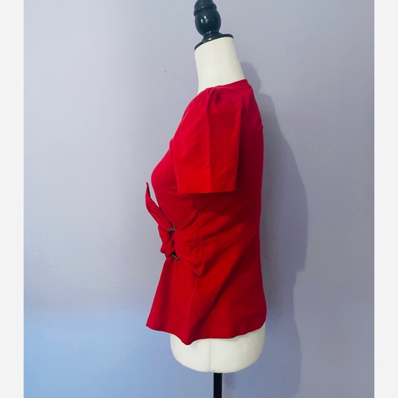 Anthropologie | Maeve Red Dakota Wrap Top - Picture 5 of 5